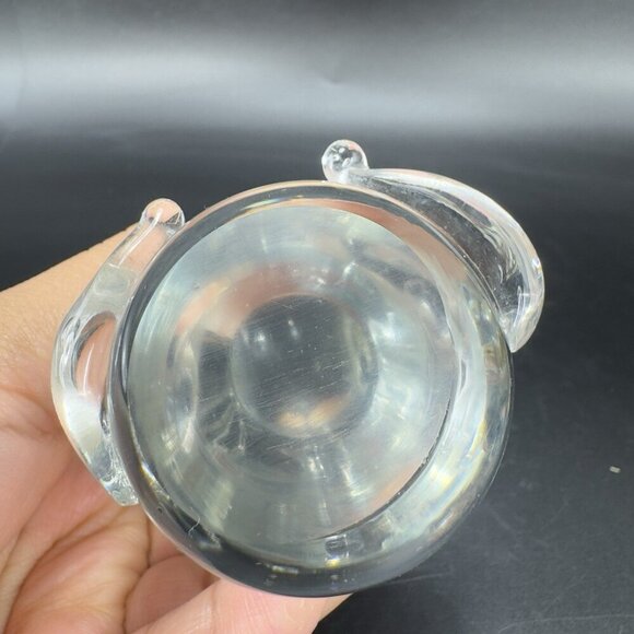 1980s Clear Glass Koala Bear Figurine Paperweight Glassware Whimsical Figure - Picture 5 of 10